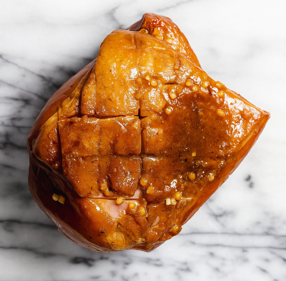 Boneless Double Smoked Ham Portion with a Spiced Orange Glaze (Av. 1.2kg)